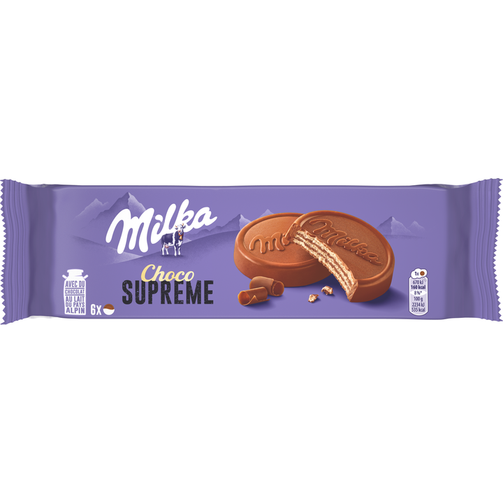 Milka Choco Wafer Koekjes met Melkchocolade 6 Stuks 180g