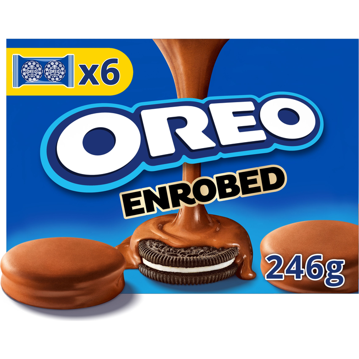 Oreo Enrobed Koekjes met melkchocoladesmaak 246g