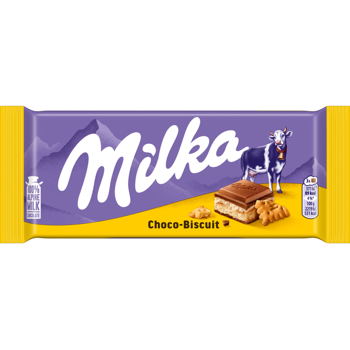 Milka Chocoladereep Choco-Biscuit 100 g