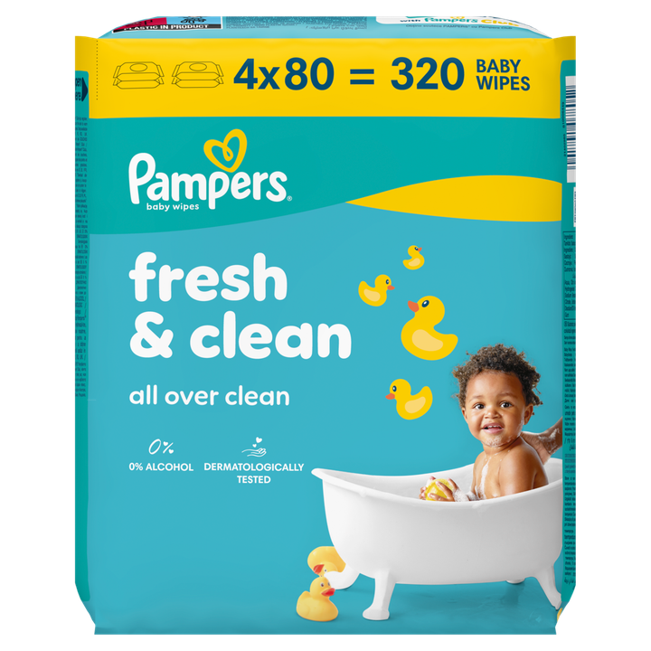 Fresh Clean Babydoekjes, 320 Doekjes