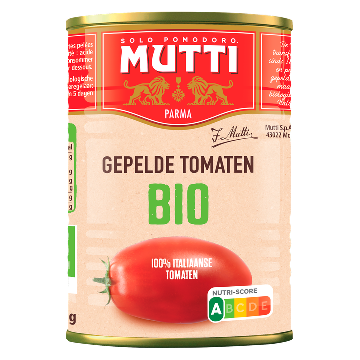 Mutti Tomatensaus Pelati Bio 400g