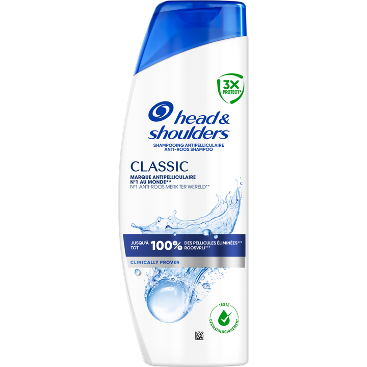 H&s Head & Shoulders Classic Shampoo 250ml. Tegen roos, talg, jeuk
