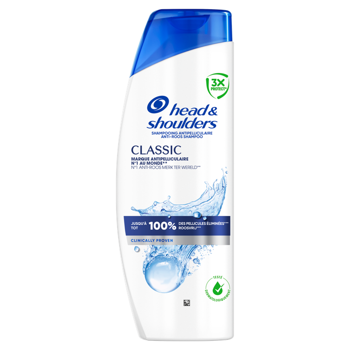 H&s Head & Shoulders Classic Shampoo 625ml. Tegen roos, talg, jeuk
