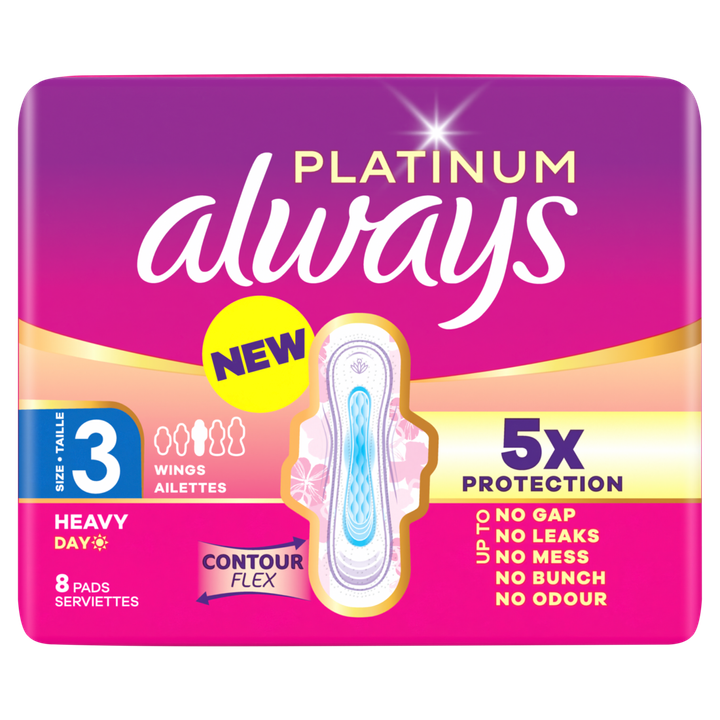 Platinum Dag Maandverband Voor Zware Menstruatie (Maat 3)