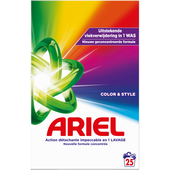 Ariel Waspoeder Color & Style 1.25kg, 25 Wasbeurten