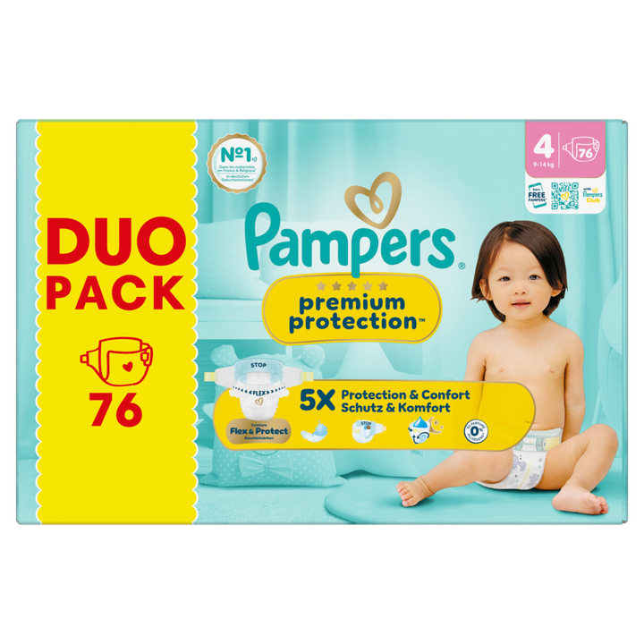 Premium Protection Maat 4, 76 Luiers