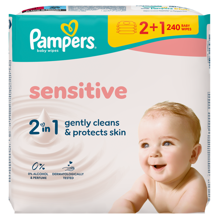 Sensitive Babydoekjes, 240 Doekjes