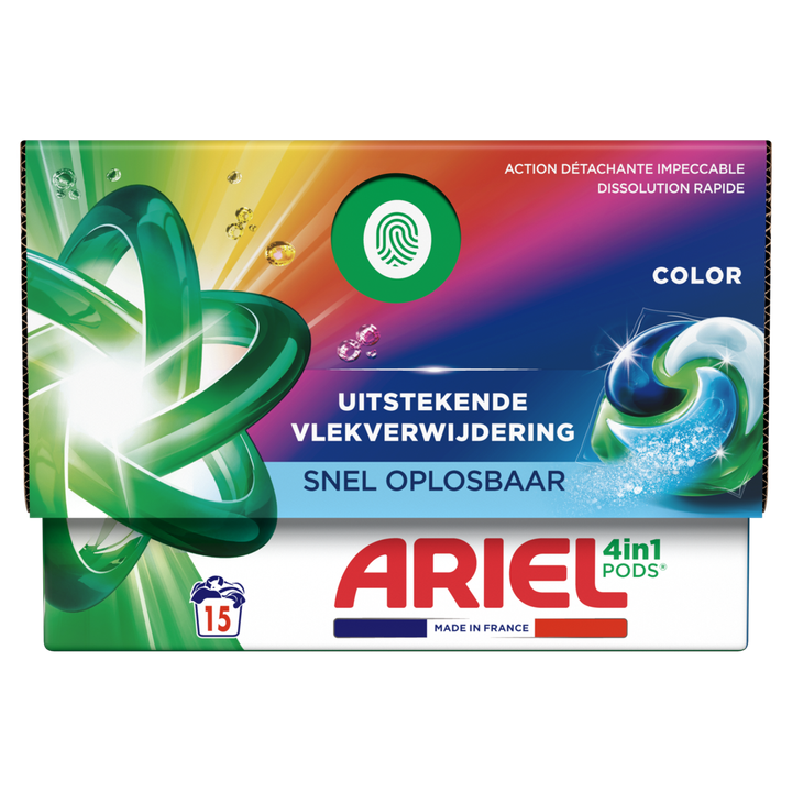Ariel All-in-1 Pods Wasmiddel Kleur, 15 Wasbeurten