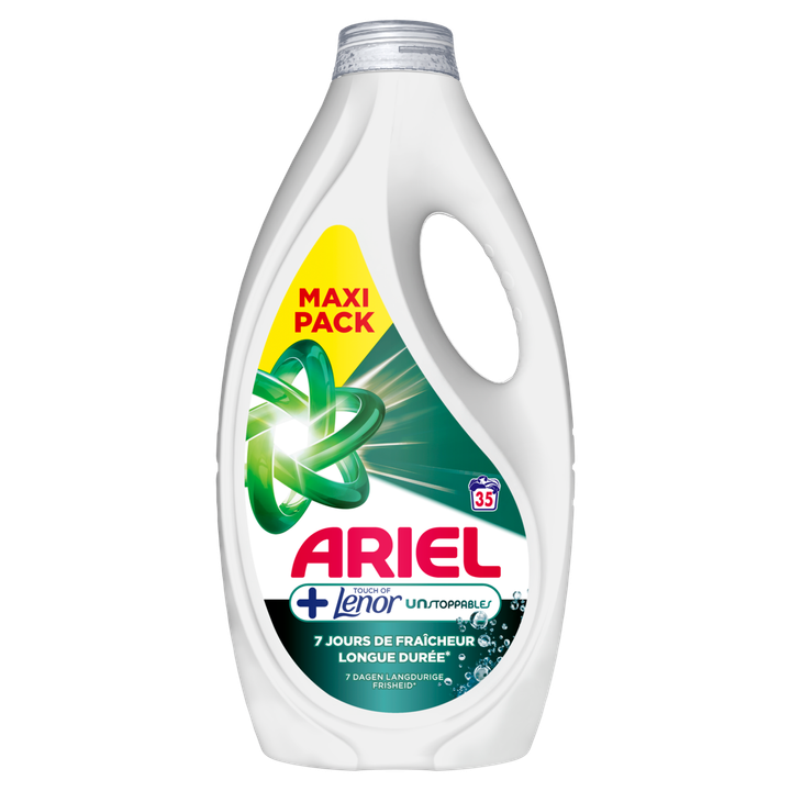 Ariel Wasmiddel +Touch of Lenor Unstoppables, 35 Wassen