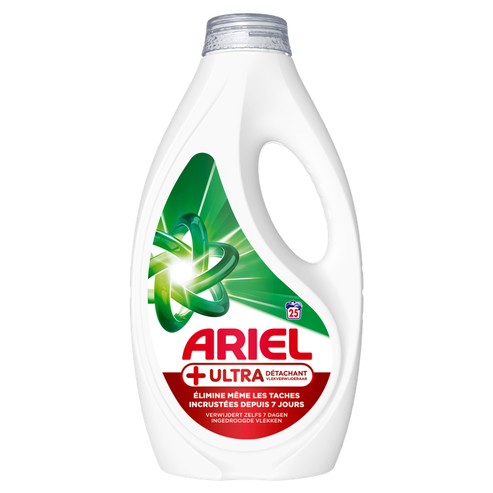 Ariel Wasmiddel +Ultra Vlekverwijdering, 25 Wasbeurten
