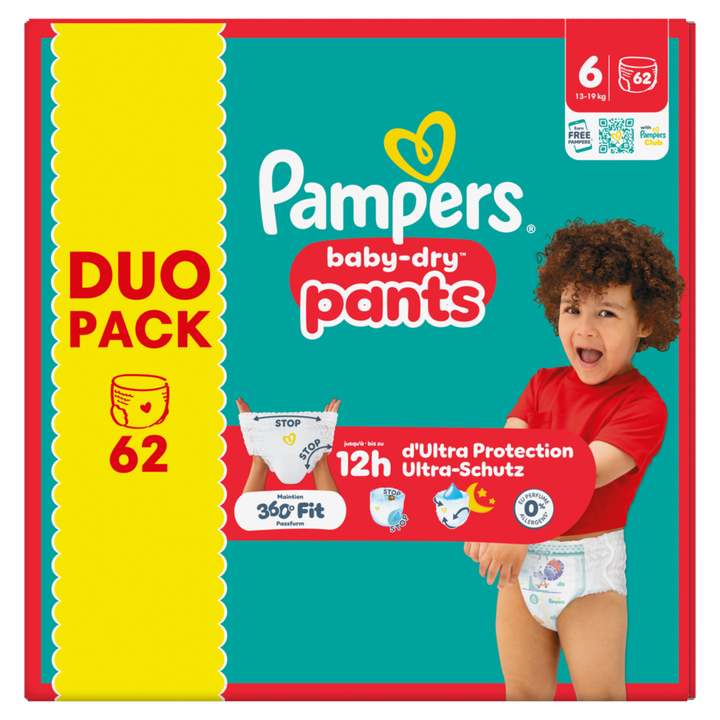 Baby-Dry Pants Maat 6, 62 Luierbroekjes