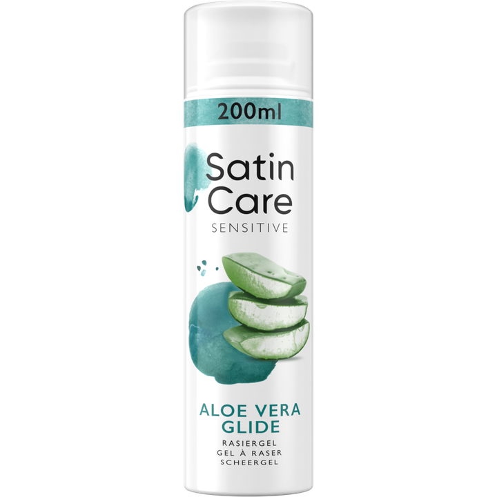Gillette Satin Care scheergel voor vrouwen met Aloë Vera, 200 ml