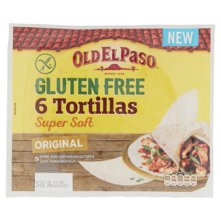 Old El Paso Original Gluten Free Tortillas 216g