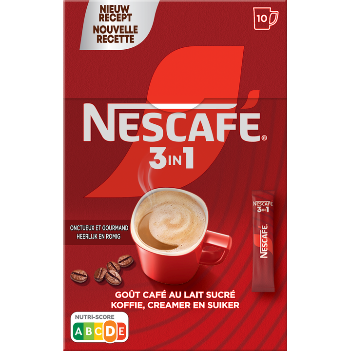 Nescafé 3in1 Oploskoffie - 10 Stuks