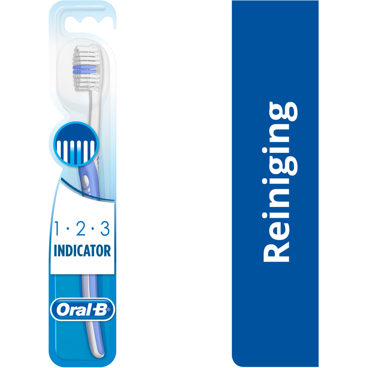 Oral-B 123 Indicator Medium Handtandenborstel