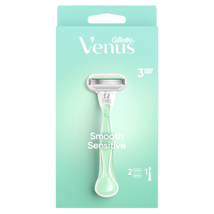 Gillette Venus Smooth Sensitive Voor Vrouwen 1 Handvat + 2 Navulmesjes