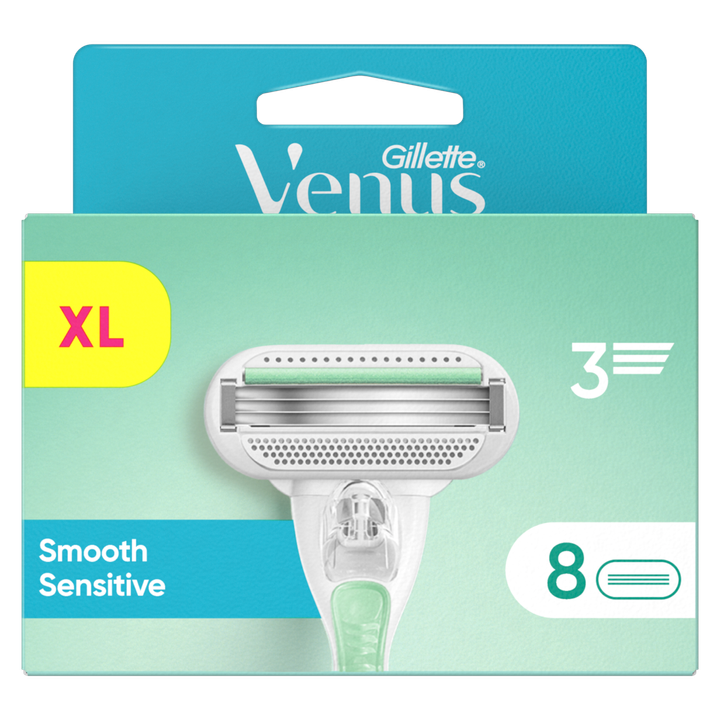 Gillette Venus Smooth Sensitive Voor Vrouwen, 8 Navulmesjes