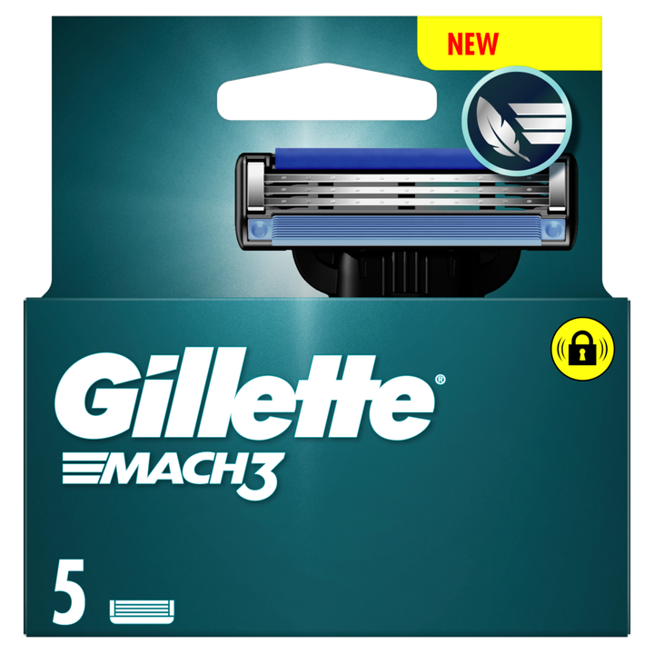 Gillette Mach3 Base 5 Navulmesjes Voor Mannen