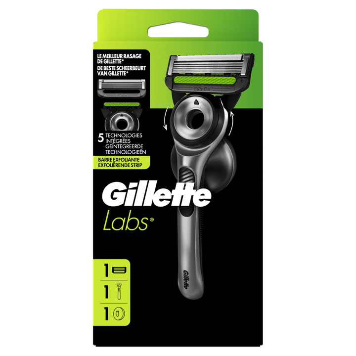 GilletteLabs Met Exfoliërende Strip Scheermes voor Mannen