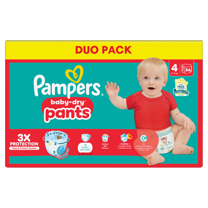 Baby-Dry Pants Luierbroekjes Maat 4, 84 Luierbroekjes