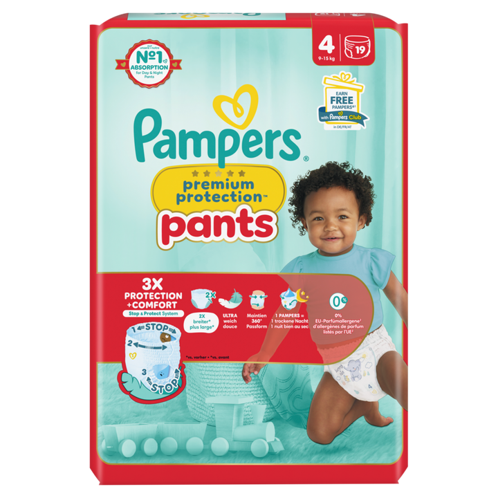 Premium Protection Pants Maat 4, 19 Luierbroekjes