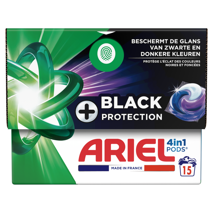 Ariel 4in1 PODS Zwart Wasmiddel 15 Capsules