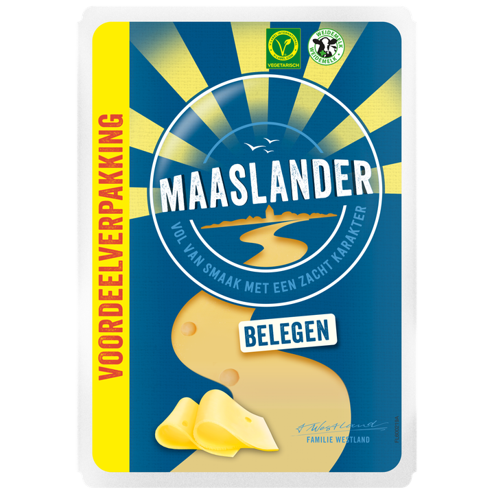 Maaslander 50+ belegen Plak Voordeelpak 210 g