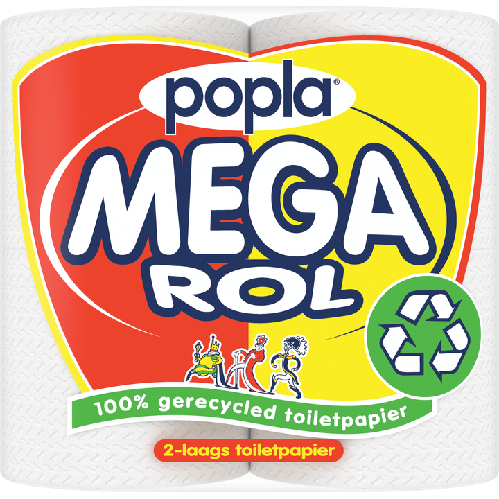 Popla Mega Rol Toiletpapier 4 rollen