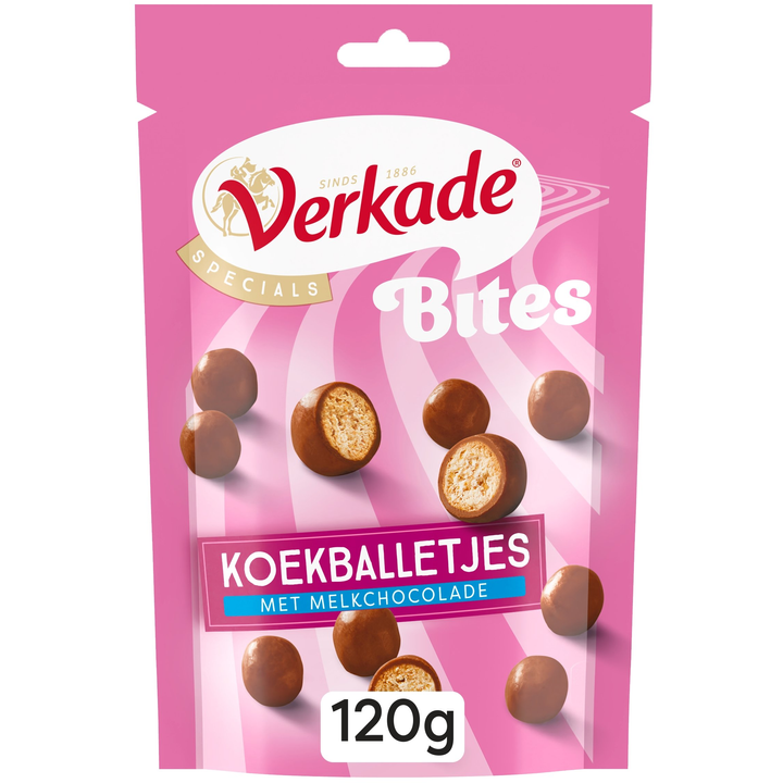 Verkade Specials Bites Koekballetjes met Melkchocolade 120 g
