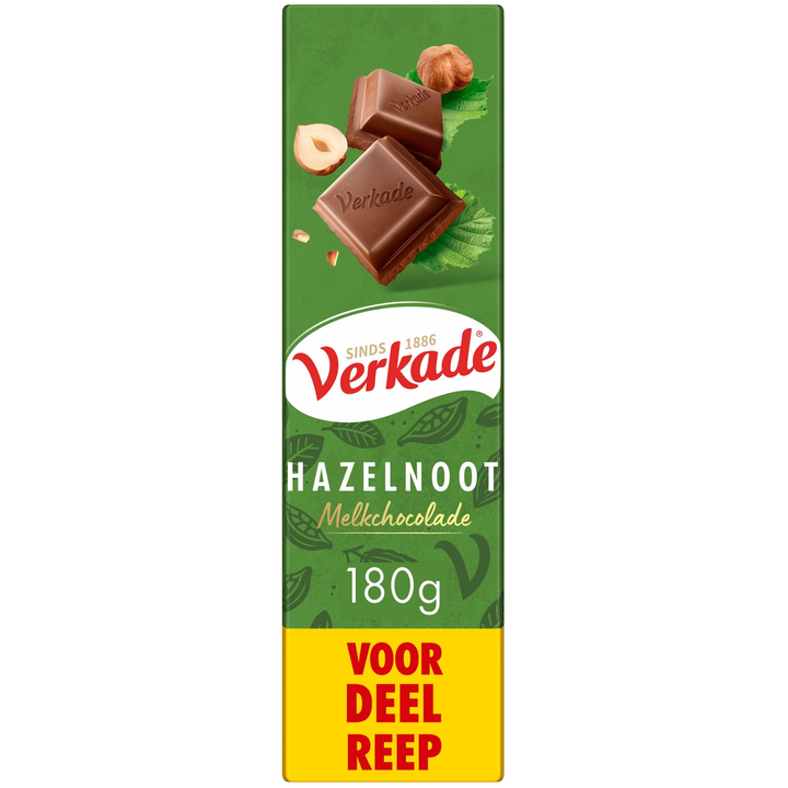 Verkade Hazelnoot Melkchocolade Voordeelreep 180 g