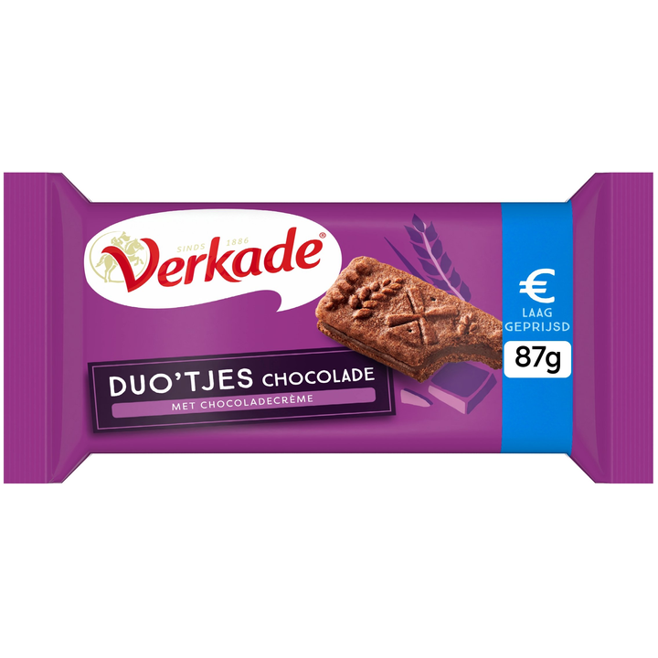 Verkade Duo'tjes Chocolade 87 g