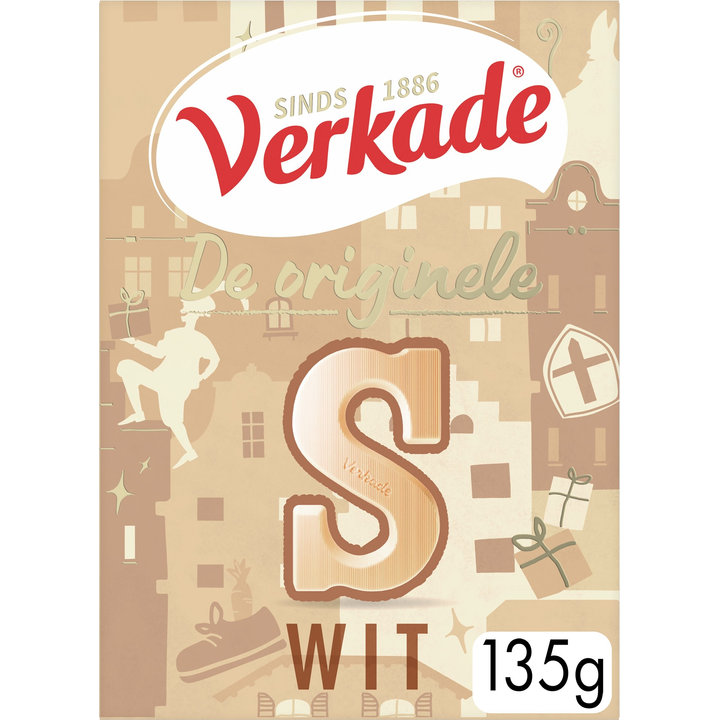 Verkade De Originele Wit Letter 135 g
