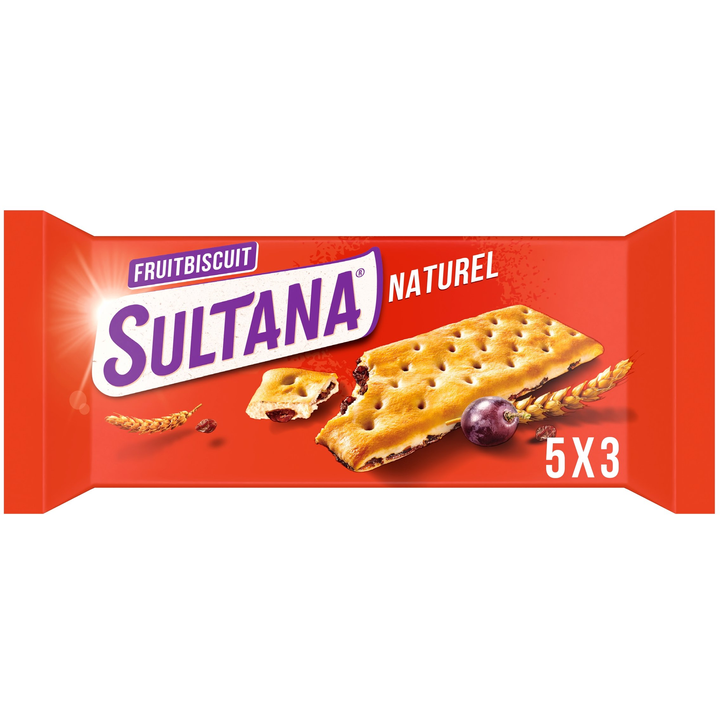 Sultana FruitBiscuit Naturel 5 Stuks 218 g