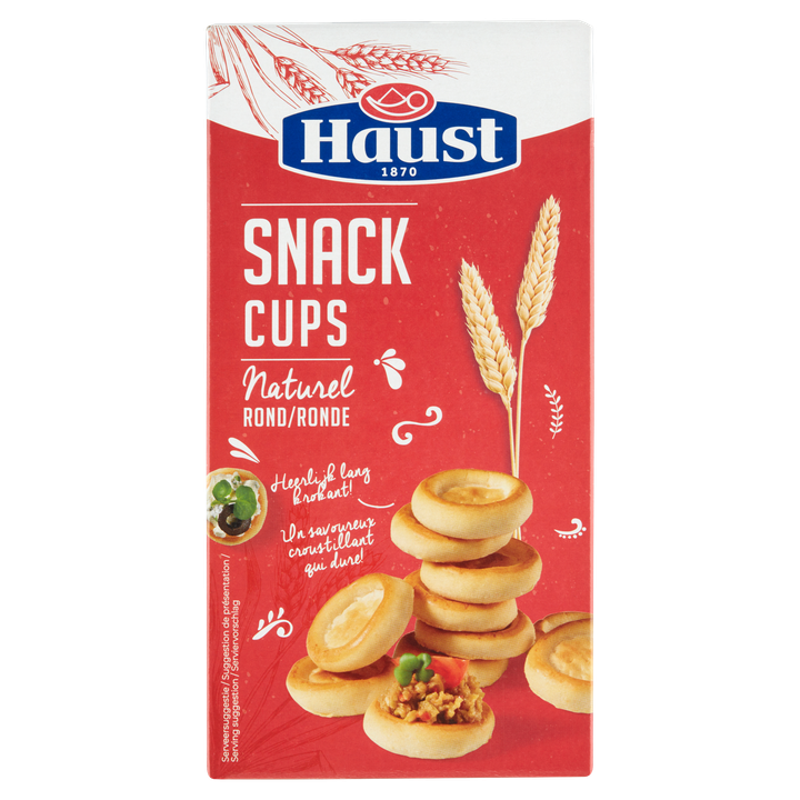 Haust Snack Cups Naturel Rond 130 g