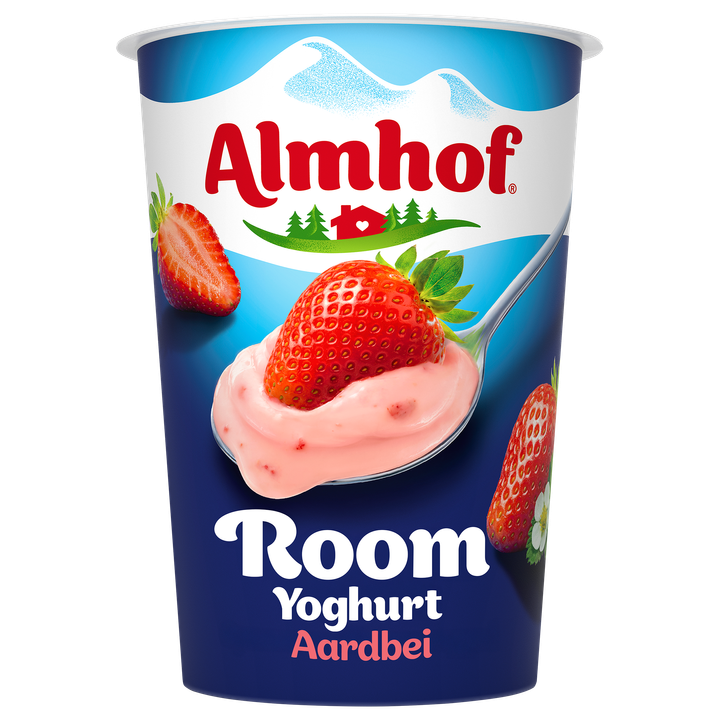 Almhof Roomyoghurt Aardbei 500 g