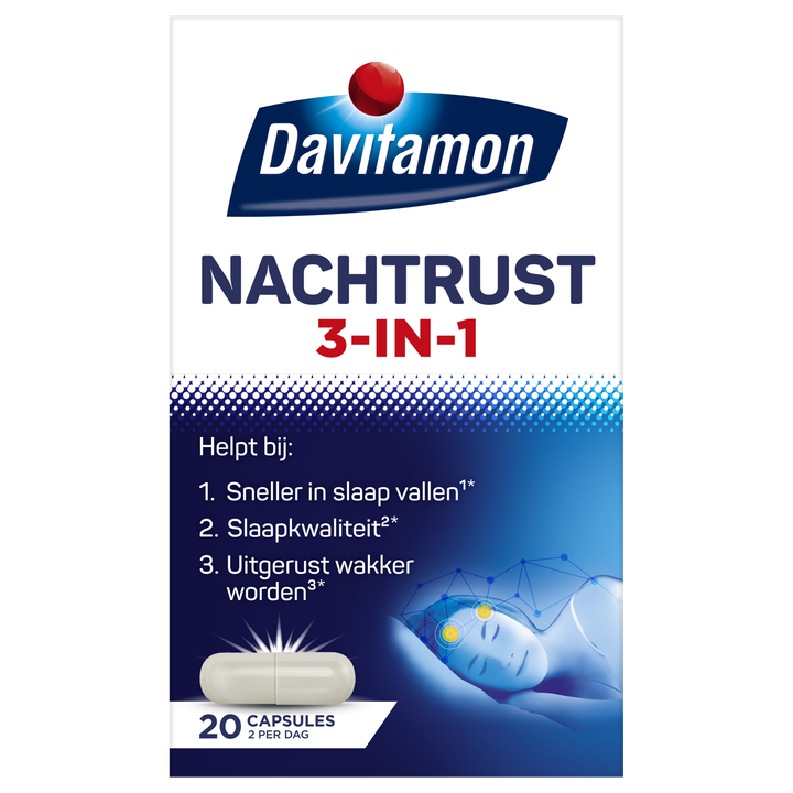 Davitamon Voedingssupplement  Nachtrust 3-in-1 20 caps