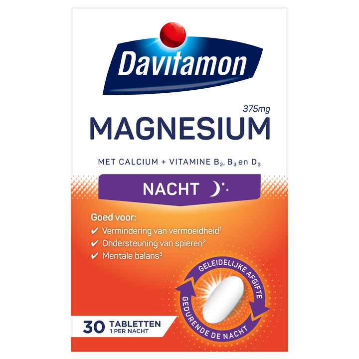 Davitamon Magnesium voor de nacht tabletten, 30 stuks