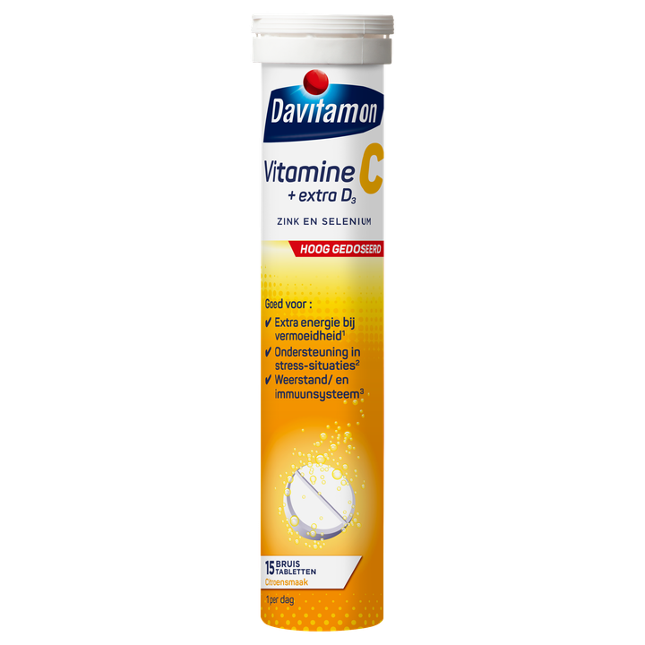 Davitamon Vitamine C Forte bruistabletten, 15 stuks