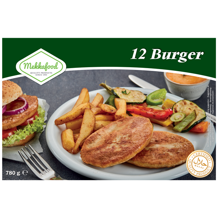 Mekkafood Burger 12 x 65 g