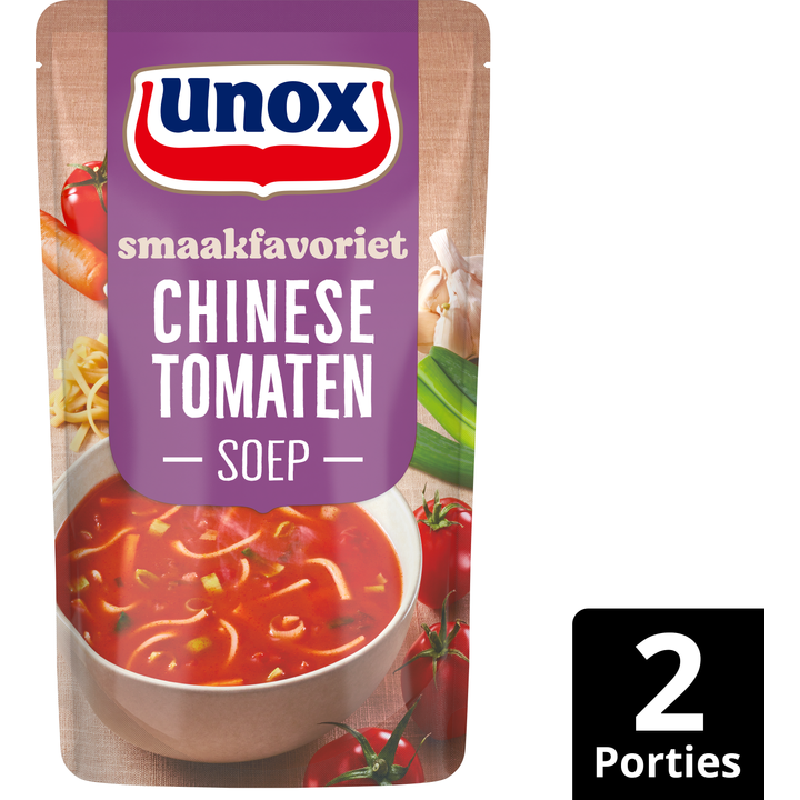 Unox Smaakfavoriet Soep In Zak Chinese Tomaten 570 ml