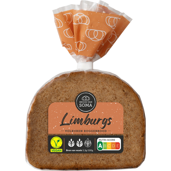 Brood van Soma Limburgs Volkoren Roggebrood 400 g