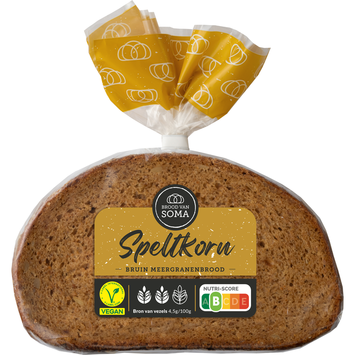 Brood van Soma Speltkorn Bruin Meergranenbrood 300 g