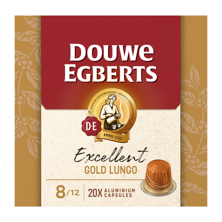 Douwe Egberts Excellent Gold Lungo 8 Capsules 20 Stuks 104 g
