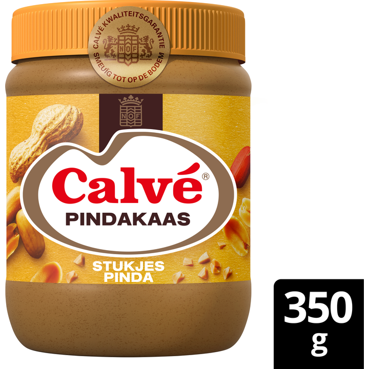 Calvé Pindakaas Stukjes Pinda 350 g