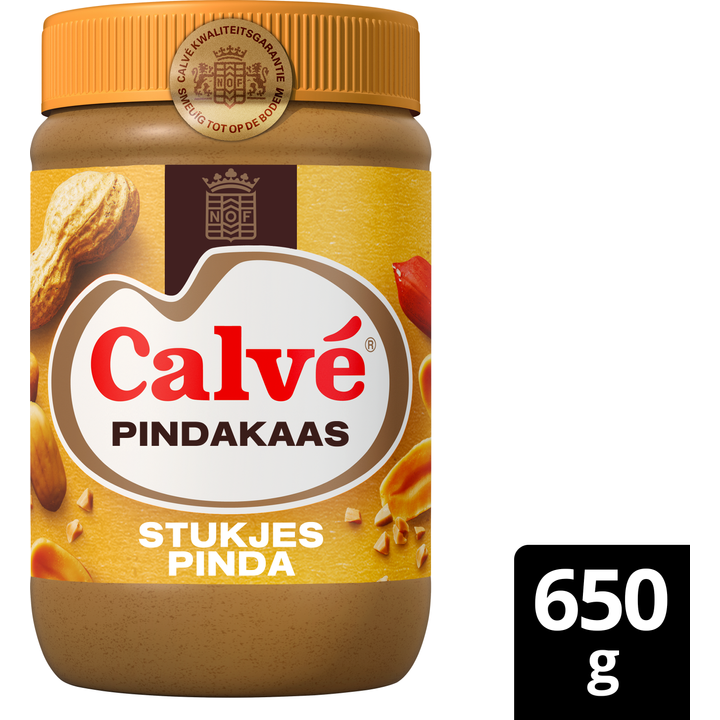 Calvé Pindakaas Stukjes Pinda 650 g