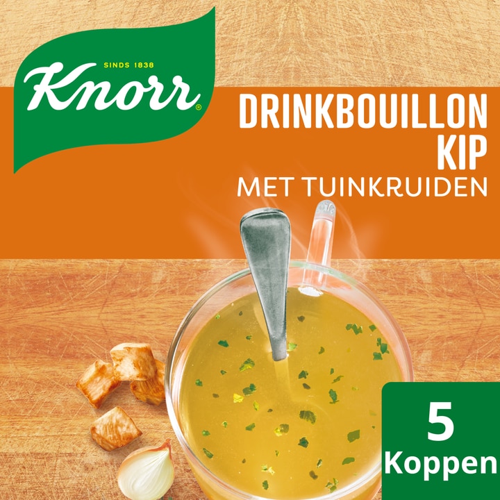 Knorr Drinkbouillon Kip met Tuinkruiden 5 x 6,1 g