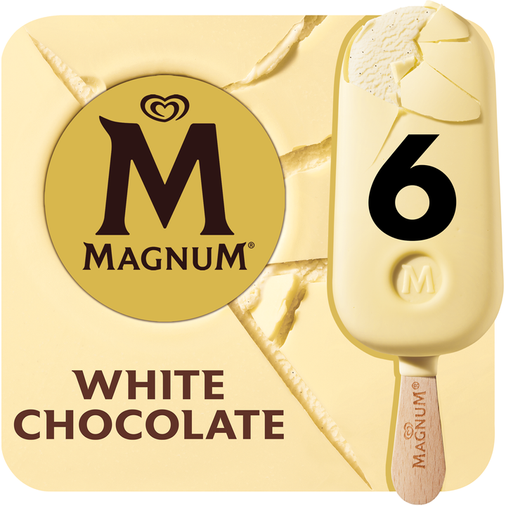Magnum IJs White Chocolate 6 x 100 ml