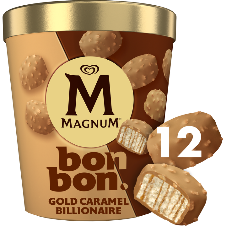 Magnum Bonbon Ijs Gold Caramel Billionaire 12 x 17 ml