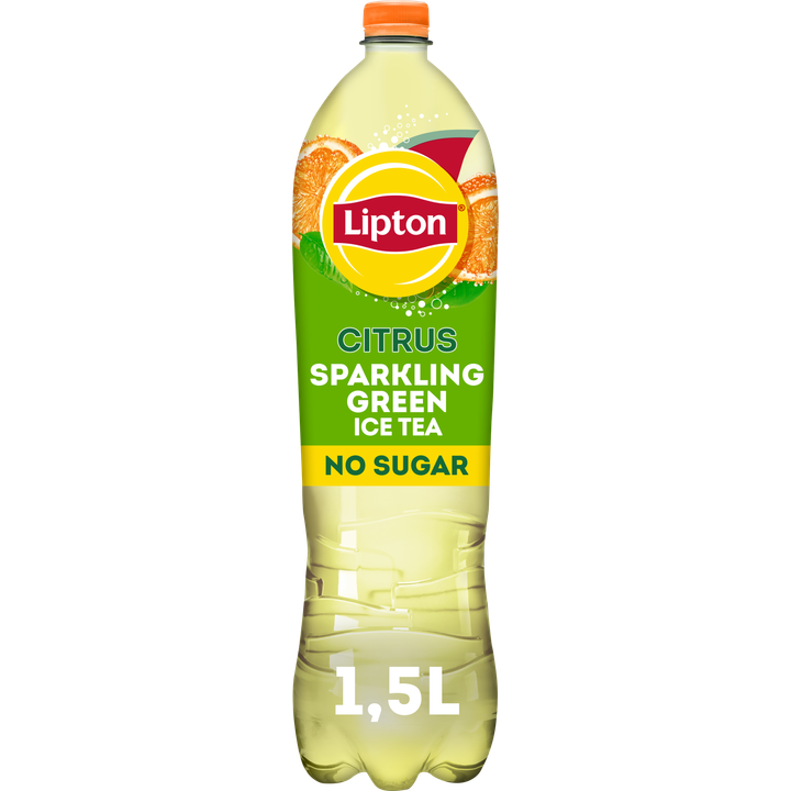 Lipton Ice Tea Sparkling Green Citrus No Sugar 1,5 L