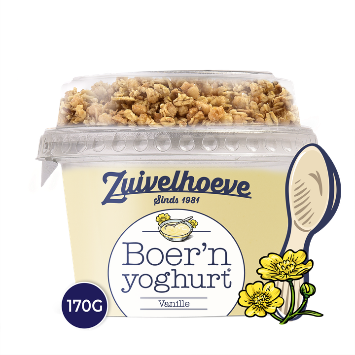 Zuivelhoeve Boer'n yoghurt® Vanille & Muesli 170 g